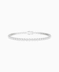 Bezel Tennis Bracelet - 14K White Gold