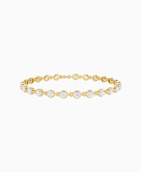 Claw & Bezel Bracelet - 9K Yellow Gold