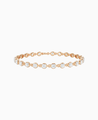 Claw & Bezel Bracelet - 18K Rose Gold