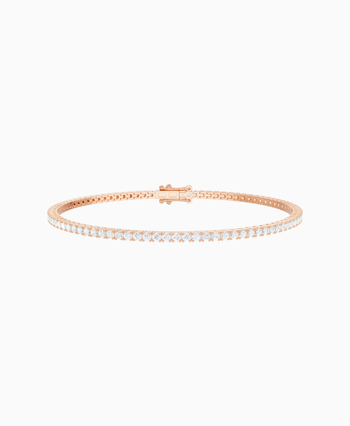 Prong Tennis Bracelet - 9K Rose Gold