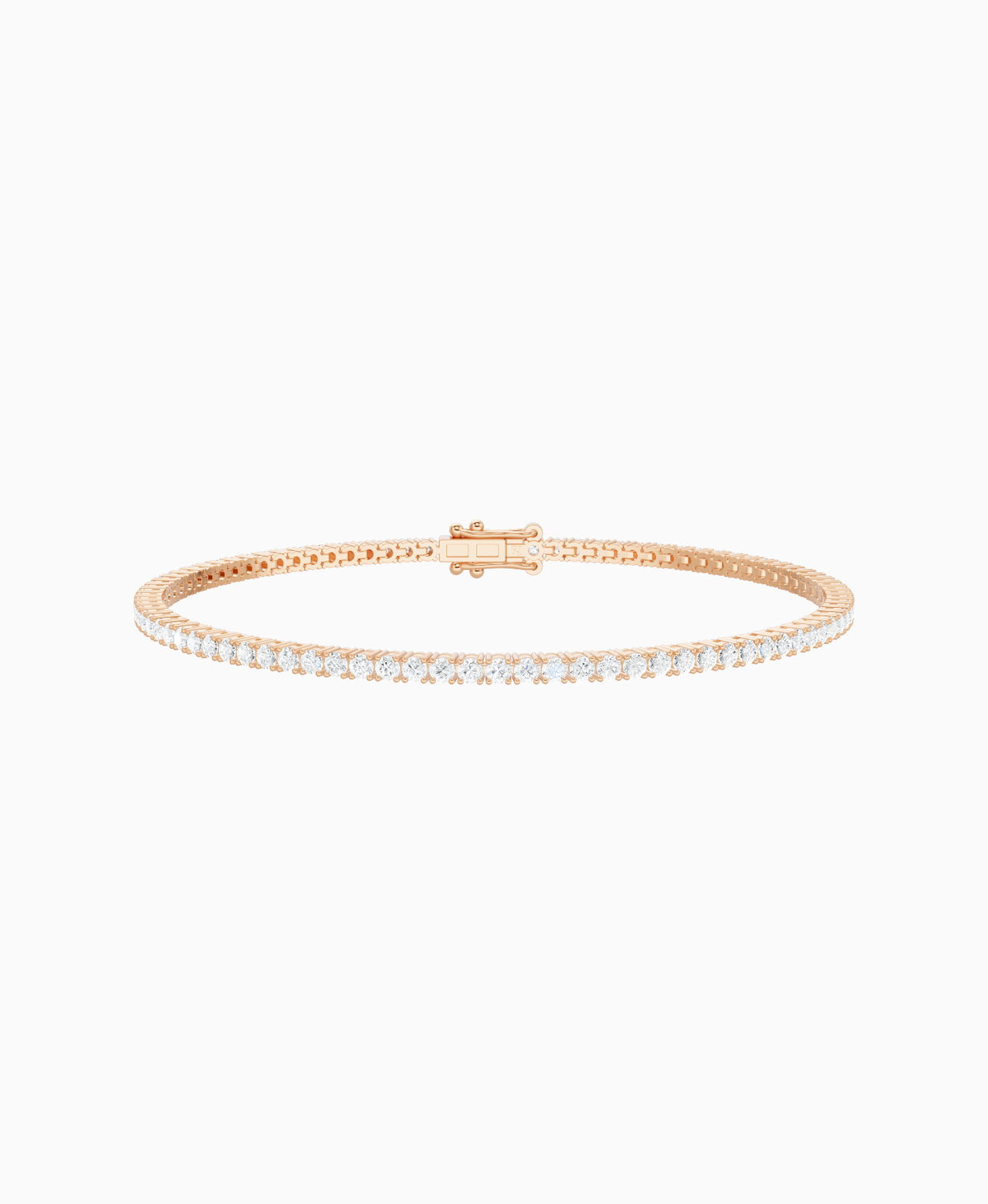 Prong Tennis Bracelet - 14K Rose Gold