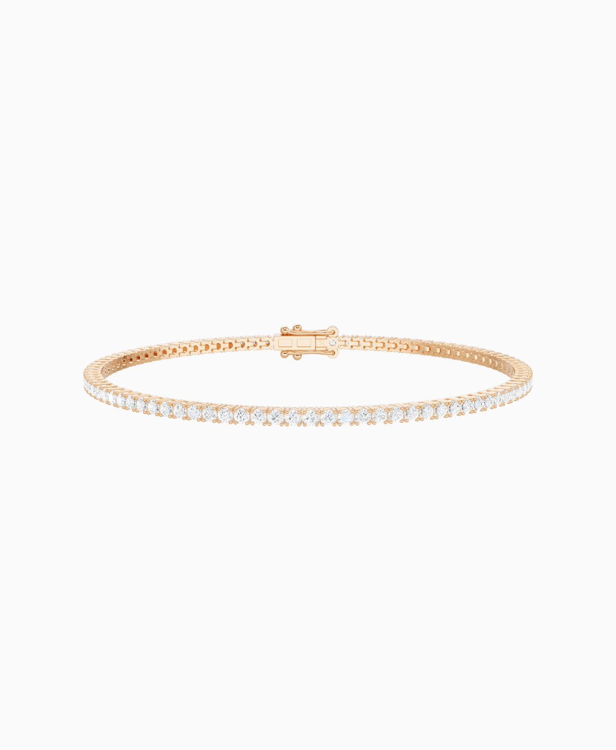 Prong Tennis Bracelet - 18K Rose Gold