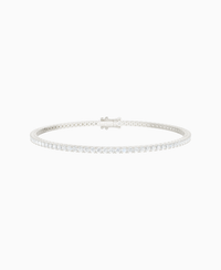 Prong Tennis Bracelet - 18K White Gold