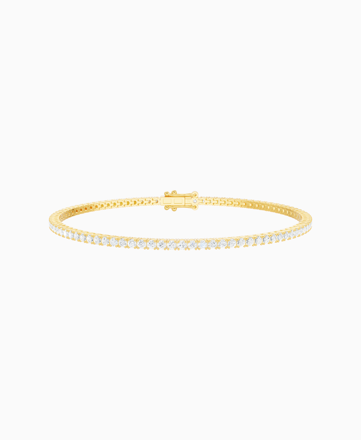 Prong Tennis Bracelet - 18K Yellow Gold