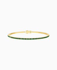 Prong Tennis Bracelet - 18K Yellow Gold