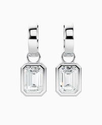 White Lab Diamond / Emerald / 2ct