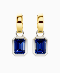 Royal Blue Lab Sapphire / Emerald / 2ct