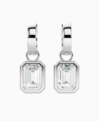 White Lab Diamond / Emerald / 2ct
