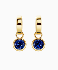 Royal Blue Lab Sapphire / Round / 1ct