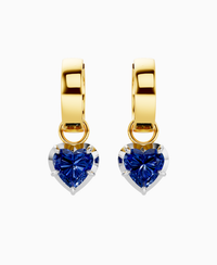Royal Blue Lab Sapphire / Heart / 1ct