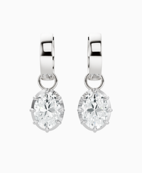White Lab Diamond / Oval / 1.5ct