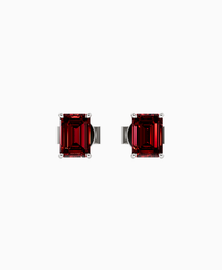 Basket Stud Earrings - Platinum