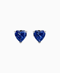 Royal Blue Lab Sapphire / Heart / 1ct
