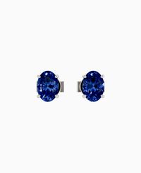 Royal Blue Lab Sapphire / Oval / 0.5ct