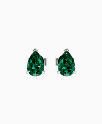 Zambian Lab Emerald / Pear / 0.8ct