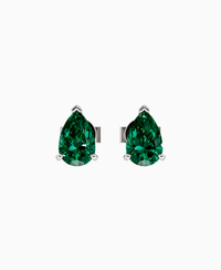 Zambian Lab Emerald / Pear / 0.8ct