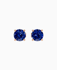 Royal Blue Lab Sapphire / Round / 1ct