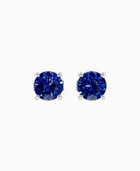 Royal Blue Lab Sapphire / Round / 1ct