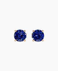 Royal Blue Lab Sapphire / Round / 1ct