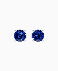 Royal Blue Lab Sapphire / Round / 1ct