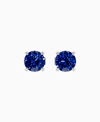 Royal Blue Lab Sapphire / Round / 1ct
