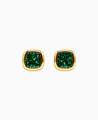 Zambian Lab Emerald / Cushion / 0.8ct