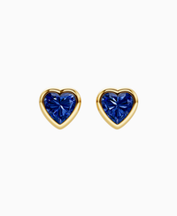 Royal Blue Lab Sapphire / Heart / 1ct