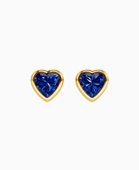 Royal Blue Lab Sapphire / Heart / 1ct