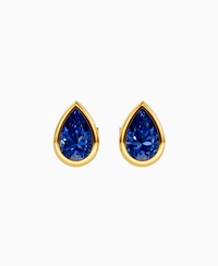 Royal Blue Lab Sapphire / Pear / 0.8ct