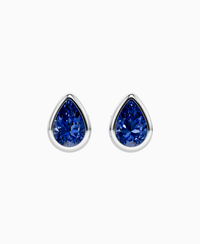 Royal Blue Lab Sapphire / Pear / 1ct
