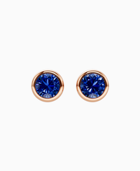 Royal Blue Lab Sapphire / Round / 1ct