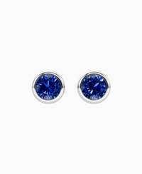 Royal Blue Lab Sapphire / Round / 1ct