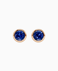 Royal Blue Lab Sapphire / Round / 1ct