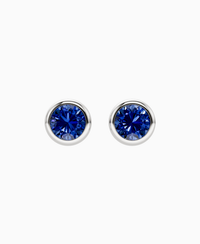 Royal Blue Lab Sapphire / Round / 1ct