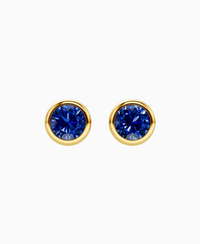 Royal Blue Lab Sapphire / Round / 1ct