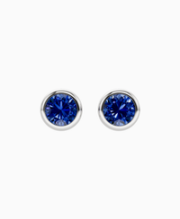 Royal Blue Lab Sapphire / Round / 1ct