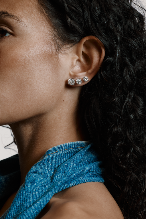 Basket Stud Earrings