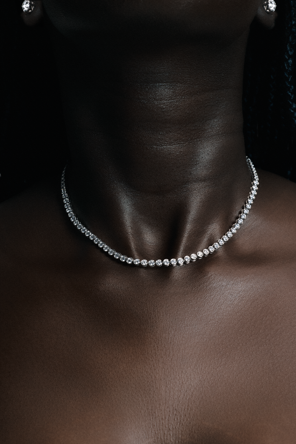 Bezel Tennis Necklace - 14K Yellow Gold