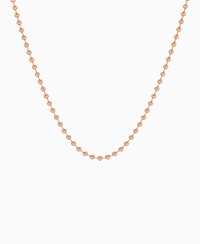 Ball Chain Necklace - 9K Rose Gold