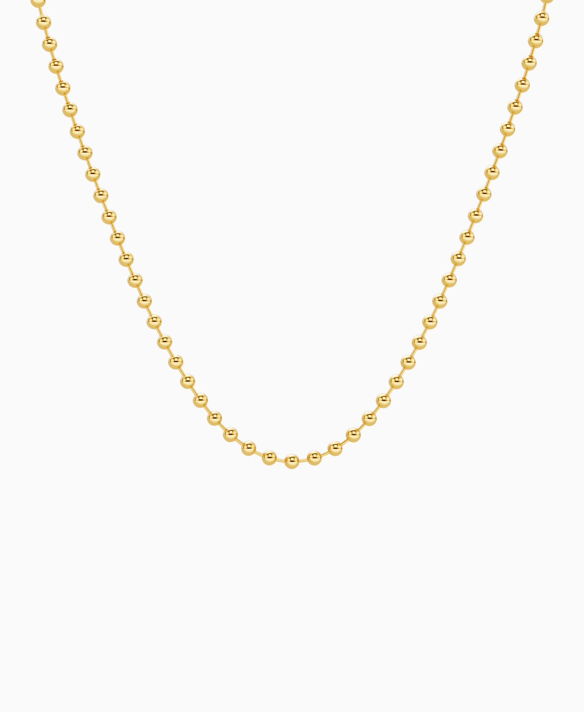 Ball Chain Necklace - 14K Yellow Gold
