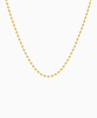 Ball Chain Necklace - 18K Yellow Gold