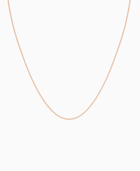 Cable Chain Necklace - 9K Rose Gold