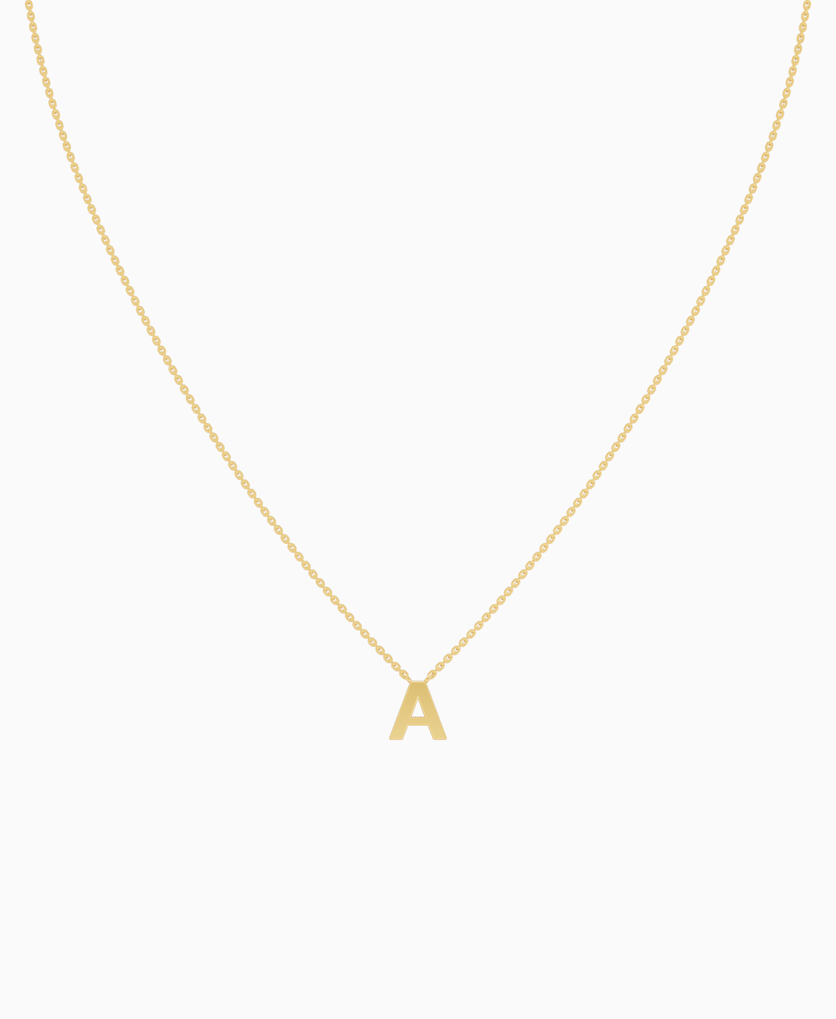 Letter Necklace - 9K Yellow Gold