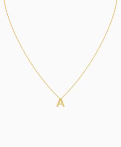 Letter Necklace - 9K Yellow Gold
