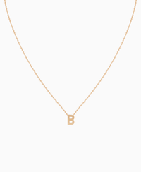 Letter Necklace - 18K Rose Gold