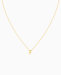 Letter Necklace - 18K Yellow Gold