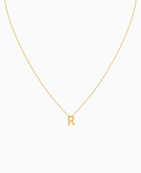 Letter Necklace - 9K Yellow Gold