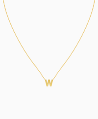Letter Necklace - 14K Yellow Gold