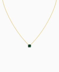 Zambian Lab Emerald / Cushion / 1ct