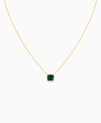 Zambian Lab Emerald / Cushion / 2ct